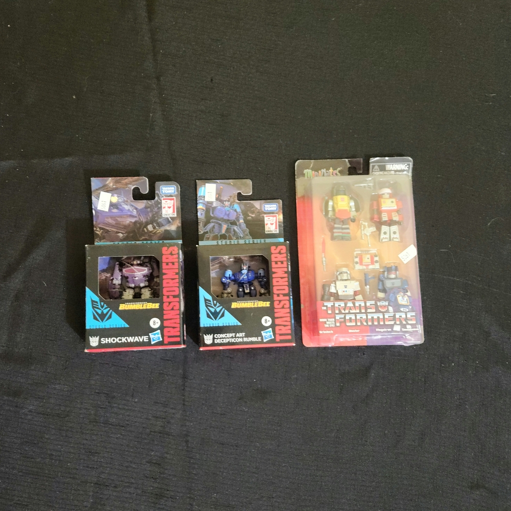 Transformers Action Figures Mini Set Shock Wave, Concept Art Decepticon Rumble